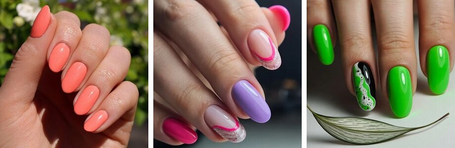 Bright manicure